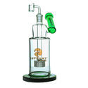 Side Neck Shower Head Dab Rig 10'' (Tsunami Glass)