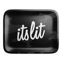 Rolling Tray ''It's Lit'' Black (Hemper)