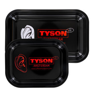 Metalen Rolling Tray Zwart ''Mike Bite'' (TYSON 2.0)