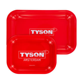 Metalen Rolling Tray Rood "Tyson Amsterdam" (TYSON 2.0)