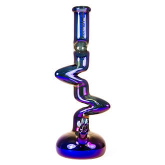 Zigzag Glazen Bong Rainbow (Blaze Glass)