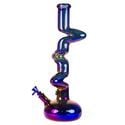 Zigzag Glazen Bong Rainbow (Blaze Glass)