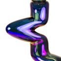 Zigzag Glazen Bong Rainbow (Blaze Glass)