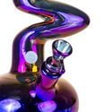 Zigzag Glazen Bong Rainbow (Blaze Glass)