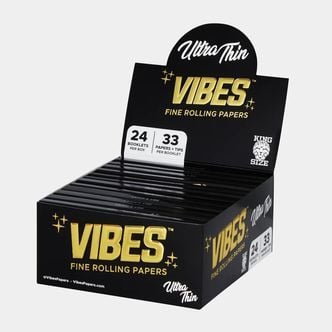 VIBES Papers Box - King Size Slim Vloei Met Tips - Ultra Thin