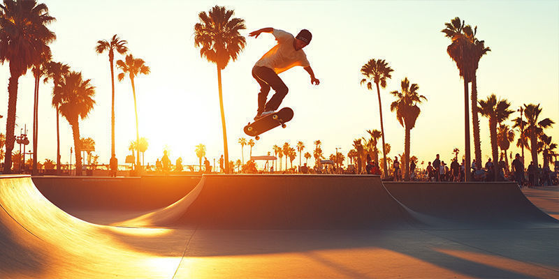 Het Begin Van De Skateboard-Cultuur